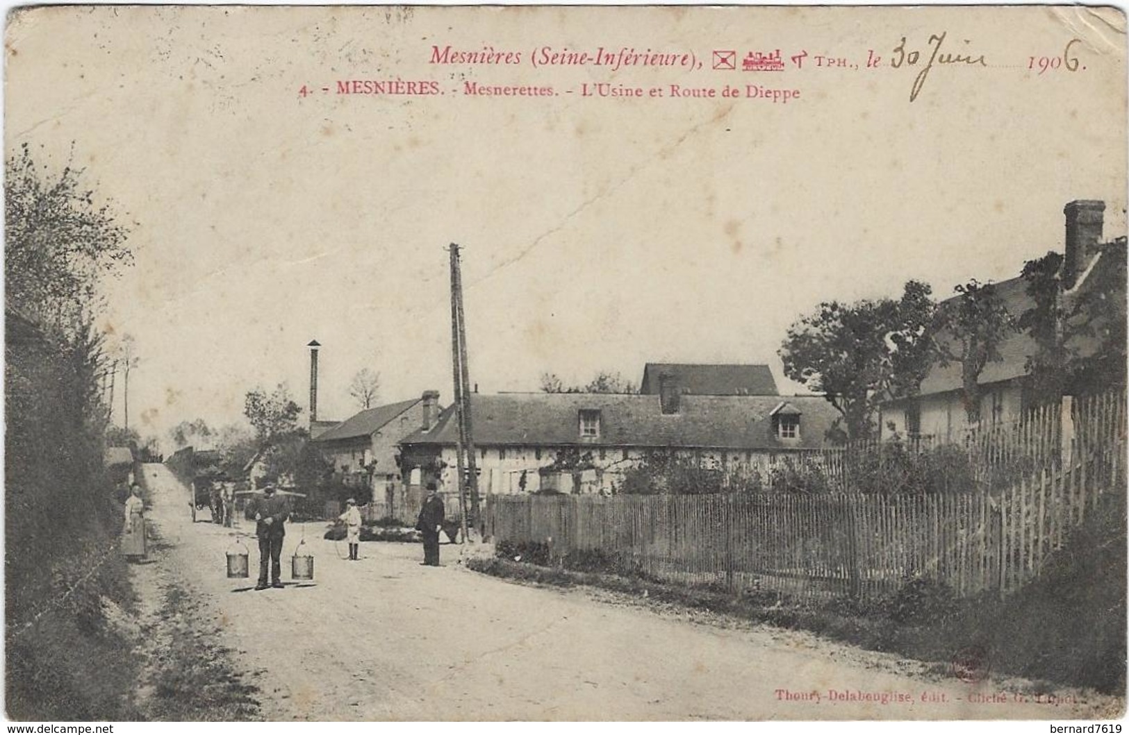 76 Mesnieres En Bray   Mesnerettes - L'usine Et Route De Dieppe - Mesnières-en-Bray