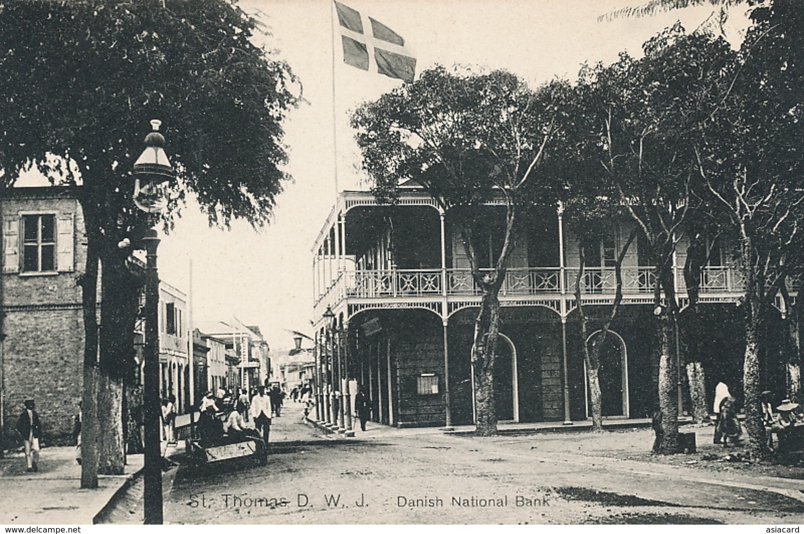 Danish West Indies St Thomas Danish National Bank   Edit T. Schwidernoch Vienna Hacking Austria - Virgin Islands, US