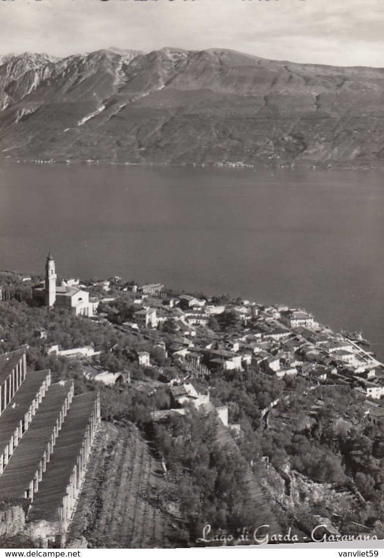 GARGNANO-BRESCIA-LAGO DI GARDA- CARTOLINA VERA FOTOGRAFIA-VIAGGIATA IL 25-8-1958 - Brescia