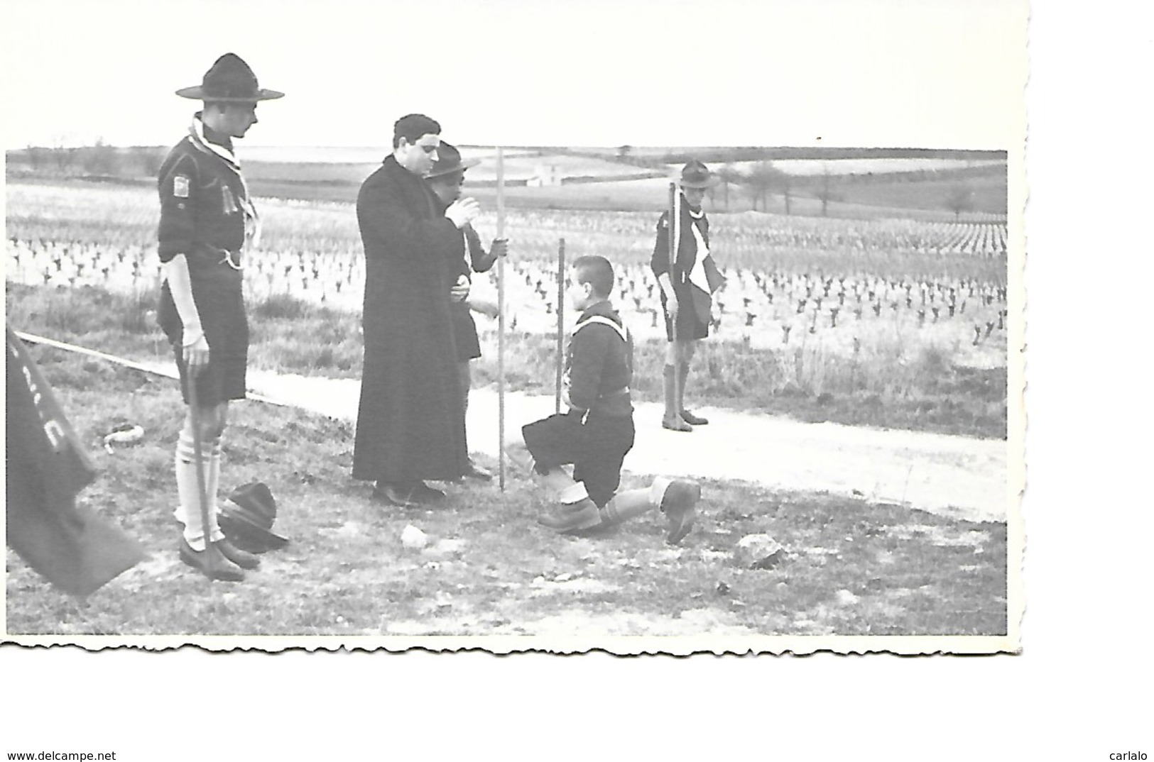 Carte Photo Scoutisme Scout Beziers1938 - Scoutisme