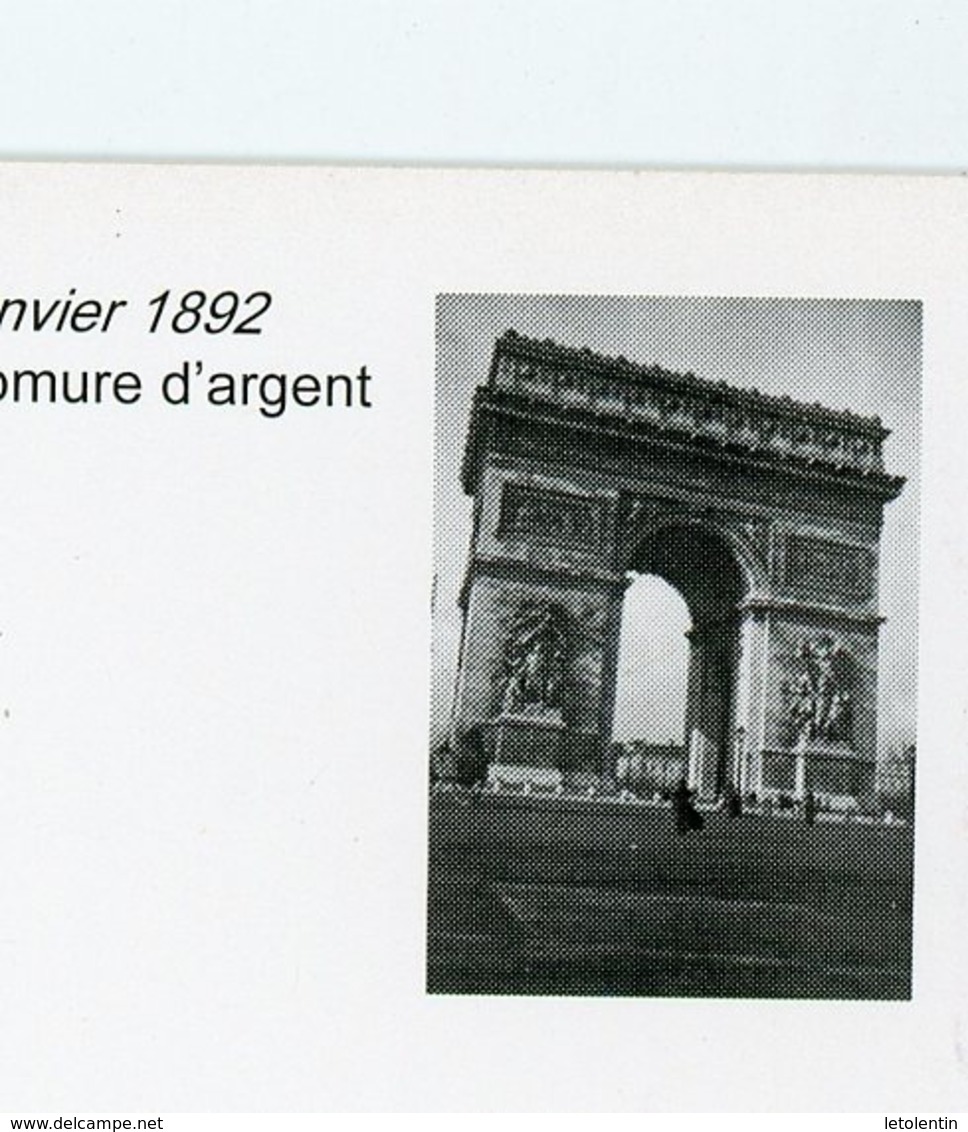 PSEUDO-ENTIER SUR CARTE POSTALE - L'ARC DE TRIOMPHE DE MARTIAL CAILLEBOTTE - - Enteros Privados