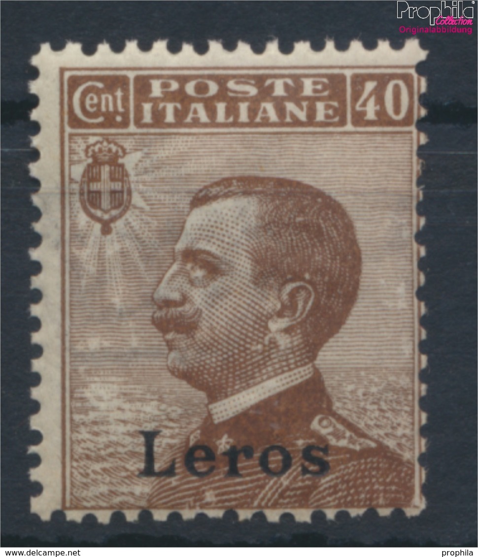 Ägäische Inseln 8V Postfrisch 1912 Aufdruckausgabe Leros (9431615 - Egeo (Lero)