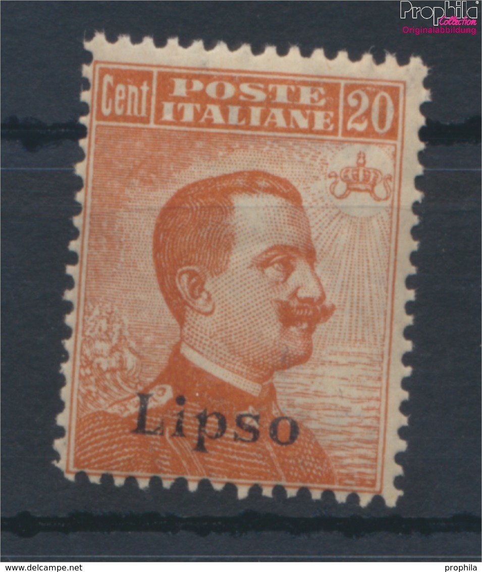 Ägäische Inseln 13VI Postfrisch 1912 Aufdruckausgabe Lipso (9431569 - Egée (Lipso)