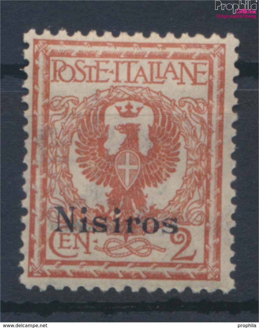 Ägäische Inseln 3VII Postfrisch 1912 Aufdruckausgabe Nisiros (9431567 - Egeo (Nisiro)