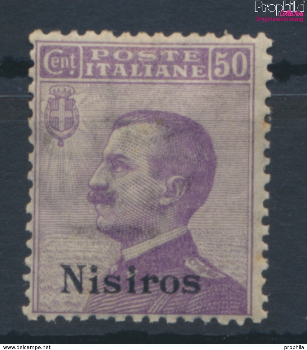 Ägäische Inseln 9VII Postfrisch 1912 Aufdruckausgabe Nisiros (9431544 - Egeo (Nisiro)
