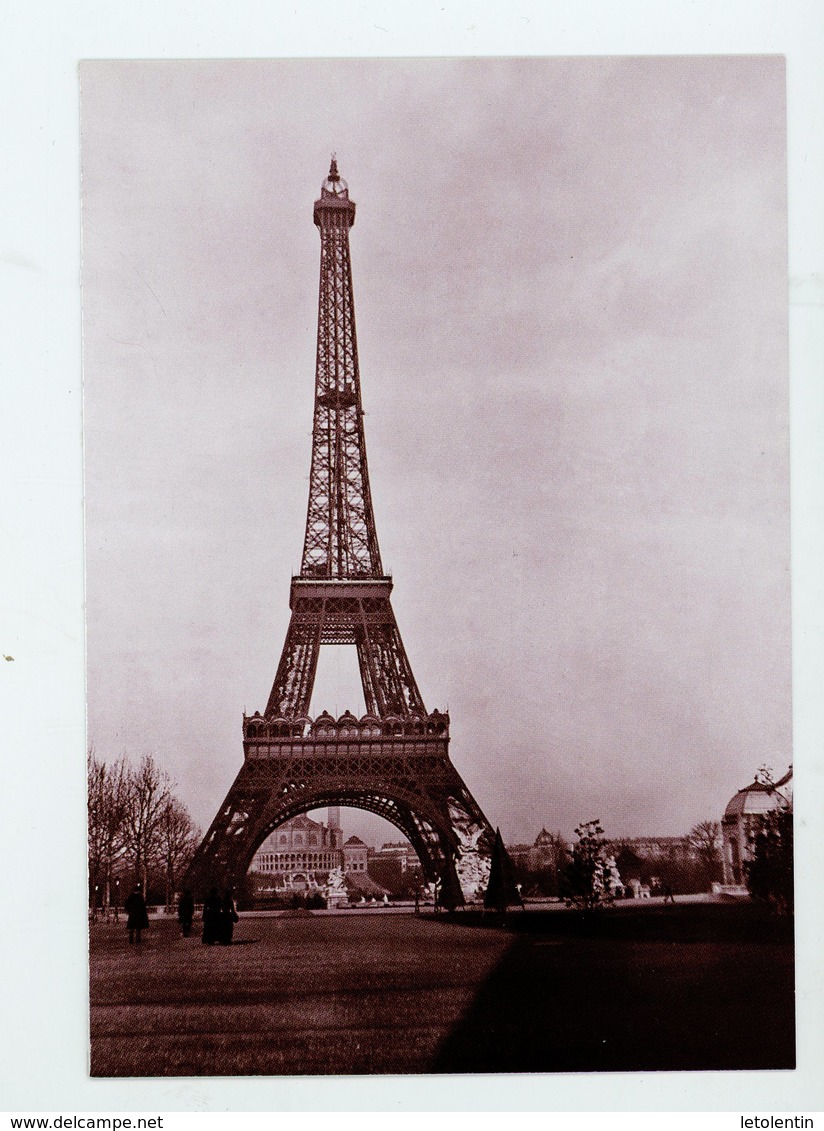 PSEUDO-ENTIER SUR CARTE POSTALE- LA TOUR EIFFEL DE MARTIAL CAILLEBOTTE - - Pseudo-entiers Privés