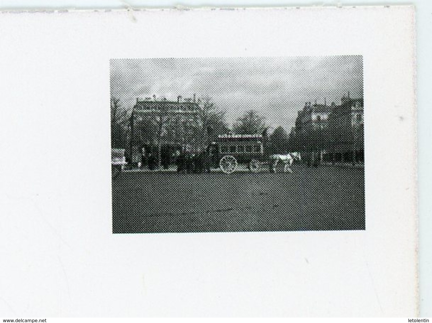 PSEUDO-ENTIER SUR CARTE POSTALE - L'OMNIBUS PASSY-BOURSE DE MARTIAL CAILLEBOTTE - - Pseudo-entiers Privés