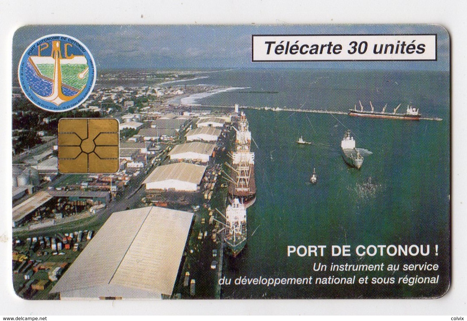 BENIN Ref MV Cards BEN-25 30U PORT DE COTONOU 10 000ex Date 09/96 - Benin