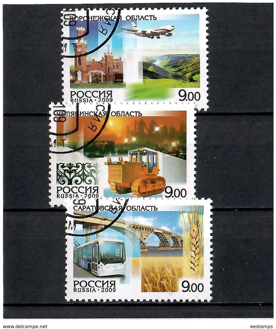 Russia 2009 . Russian Regions 2009. 3v X 9.oo  Michel # 1527-29 - Oblitérés