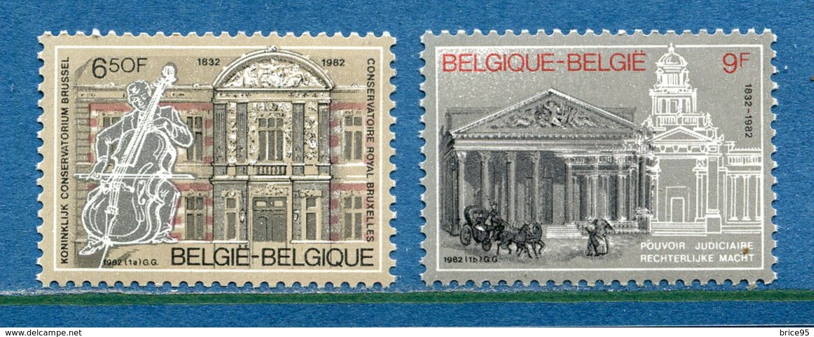 Belgique - YT N° 2034 Et 2035 - Neuf Sans Charnière - 1982 - Nuevos