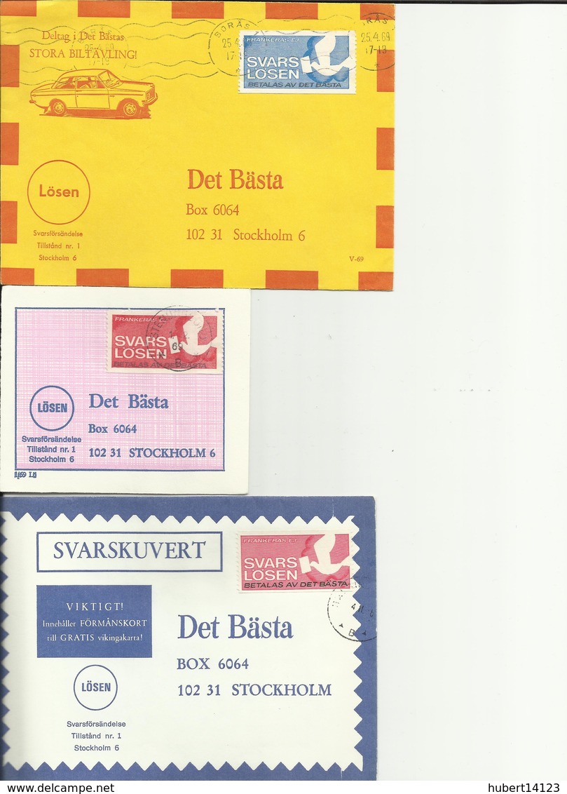 Poste Locale Lokal Post Bypost SVARSLOSEN SUEDE - 12 Vignettes Sur Lettre - Local Post Stamps