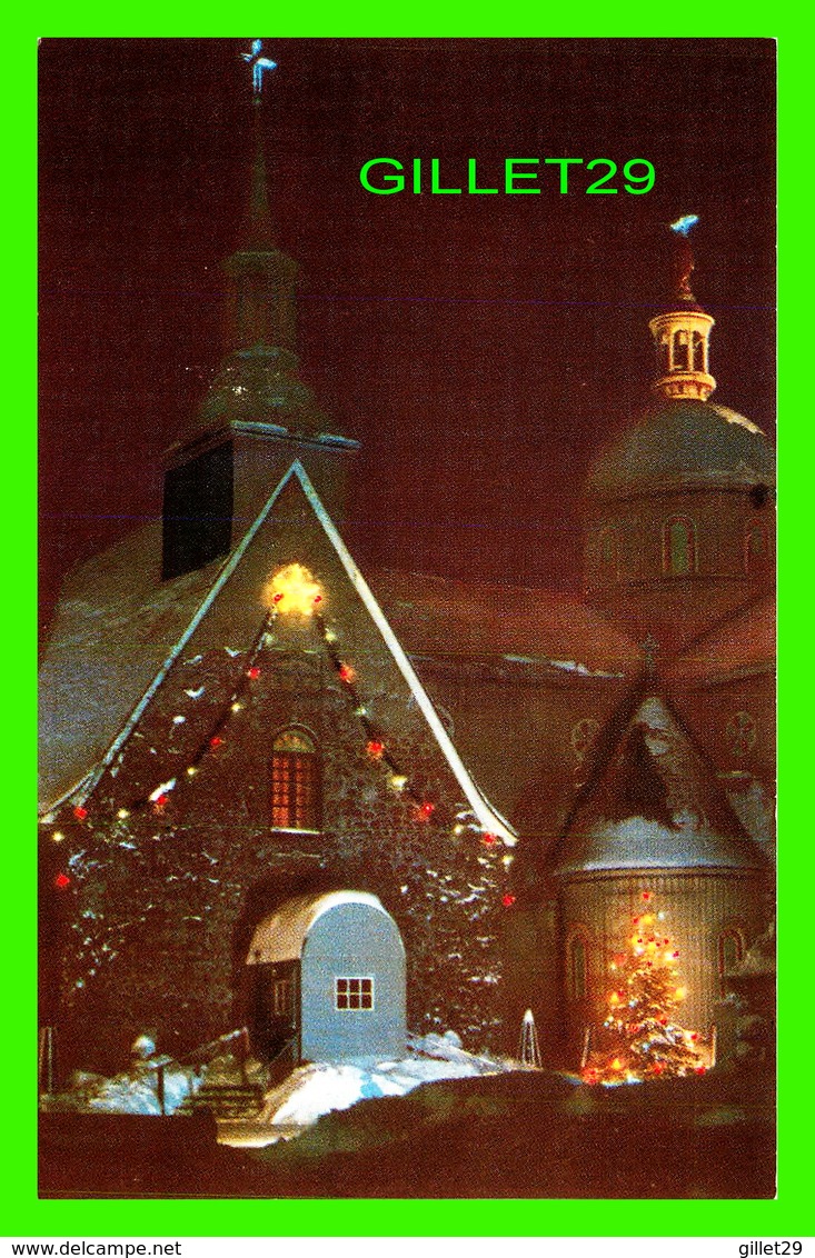 NOTRE DAME DU CAP, QUÉBEC - LE SANCTUAIRE NATIONAL ILLUMINÉ POUR NOEL 1957 - LES PÈRES OBLATS DE MARIE IMMACULÉE - - Trois-Rivières