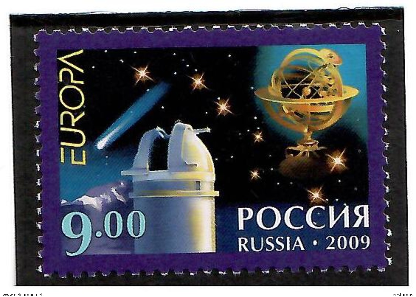 Russia 2009 .EUROPA 2009 (Astronomy). 1v: 9.oo,    Michel #  1547 - Nuovi
