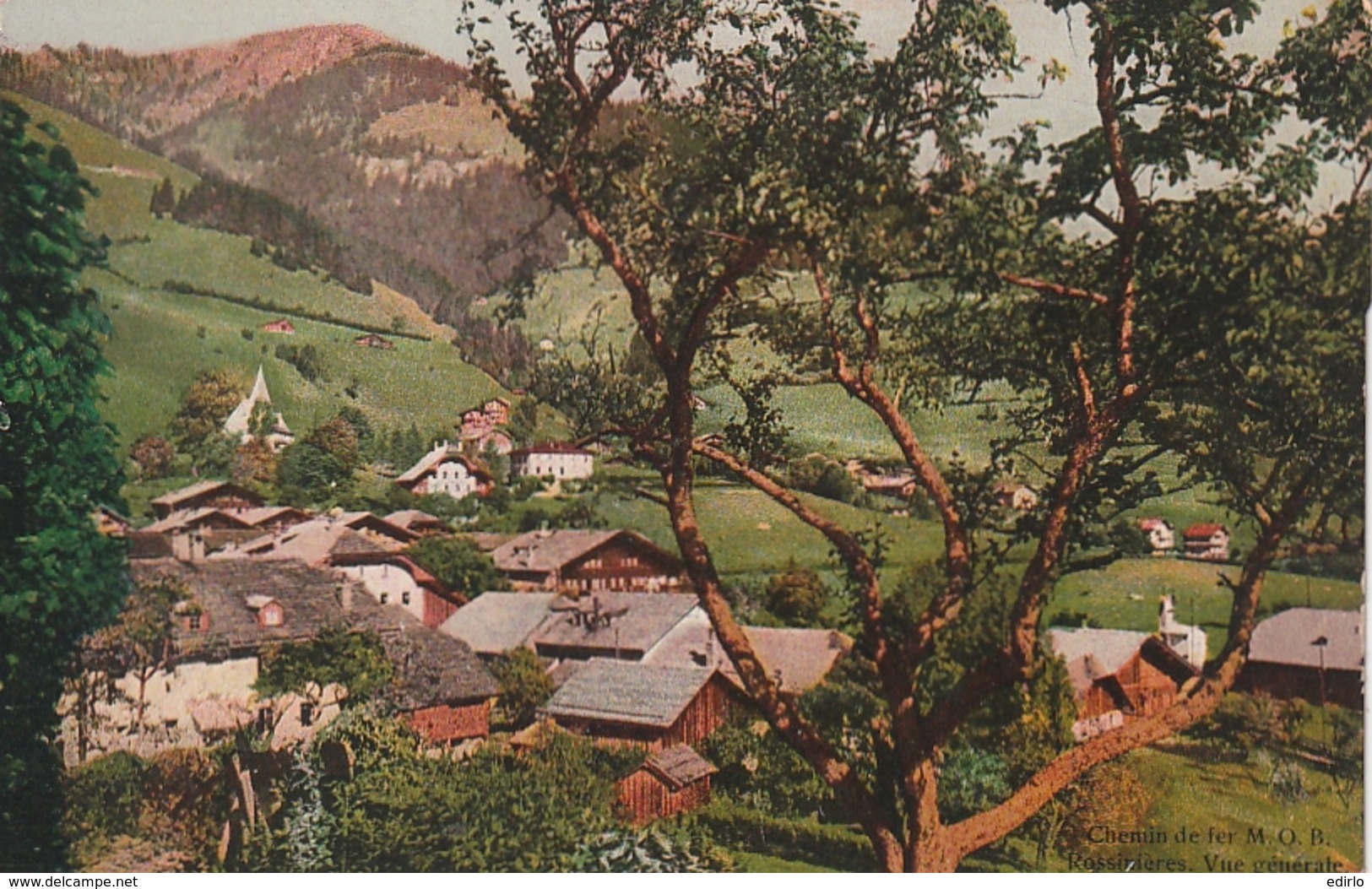 ***VD *** ROSSINIERES Vue Générale Chemin De Fer M O B -neuve TTB - Rossinière