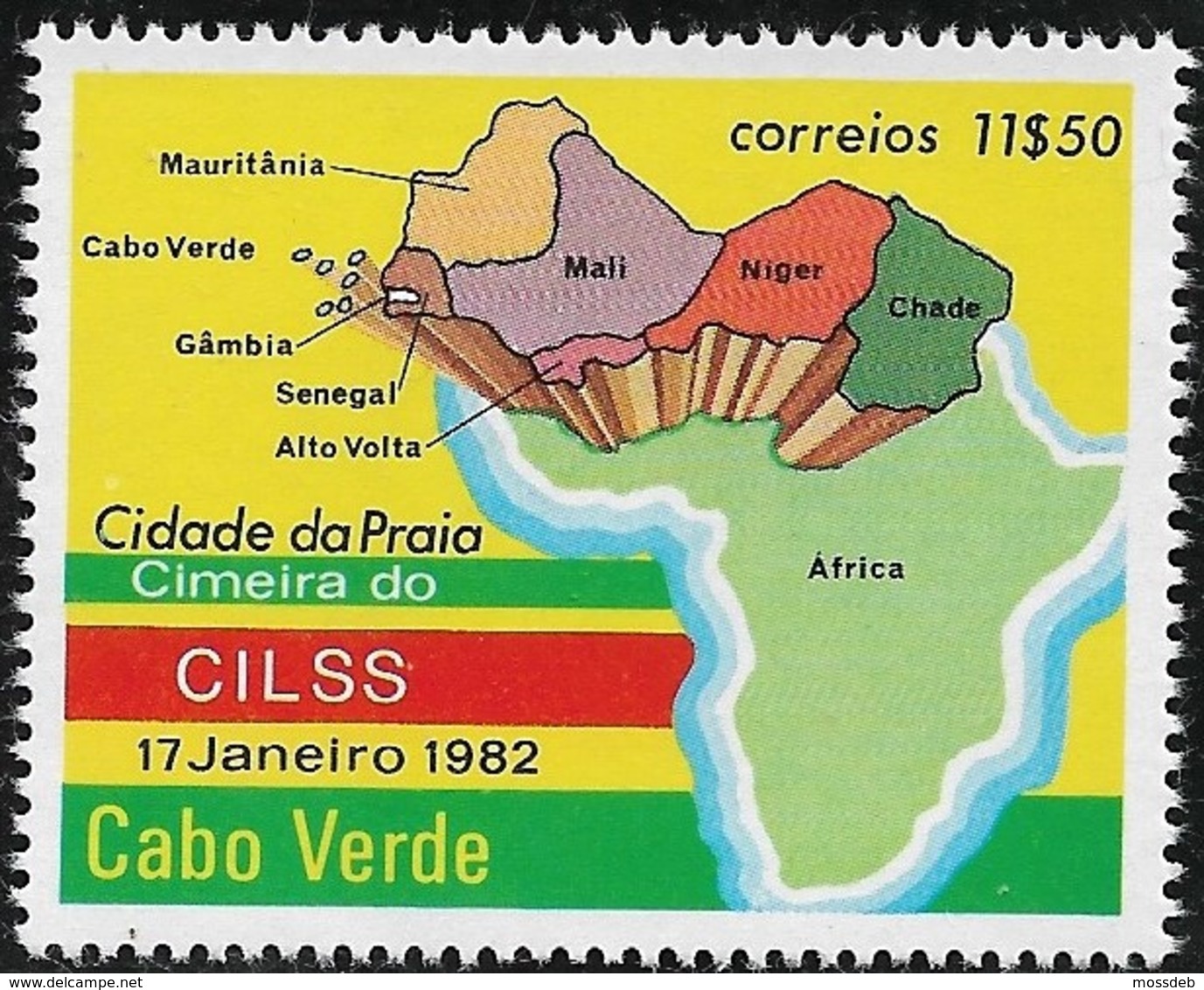 CABO VERDE 1982 V CIMEIRA DO CILSS  -  5th CILSS SUMMIT  -  5e SOMMET CILSS - Isola Di Capo Verde