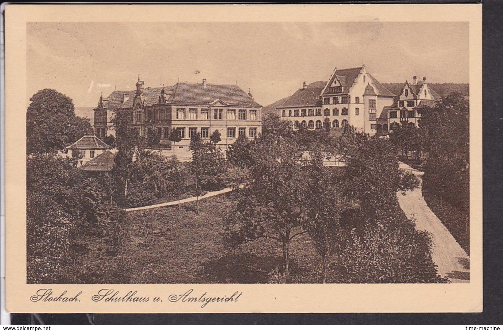 Stockach Schulhaus U. Amtsgericht 1930 - Stockach