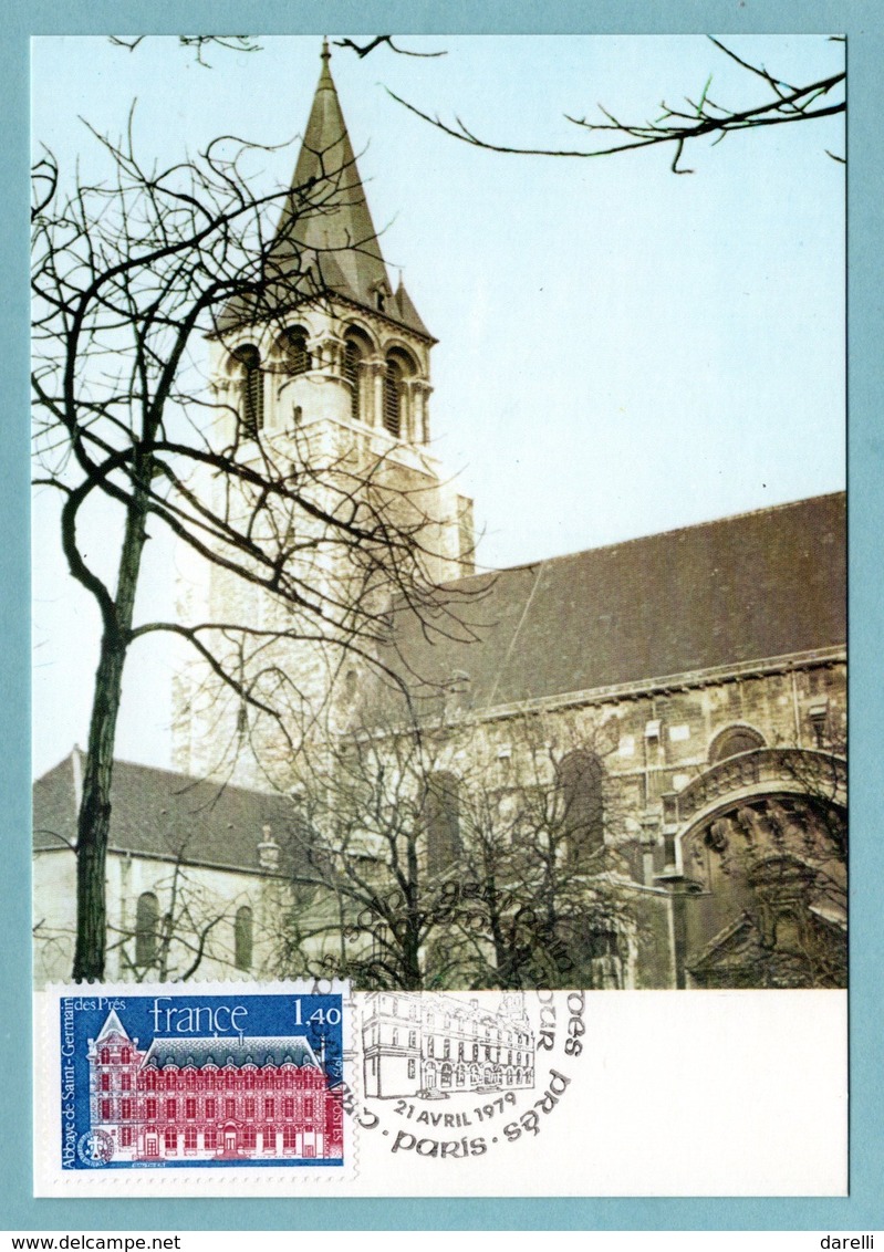 Carte Maximum 1979 - Abbaye De Saint Germain Des Prés - YT 2045 - Paris - 1970-1979