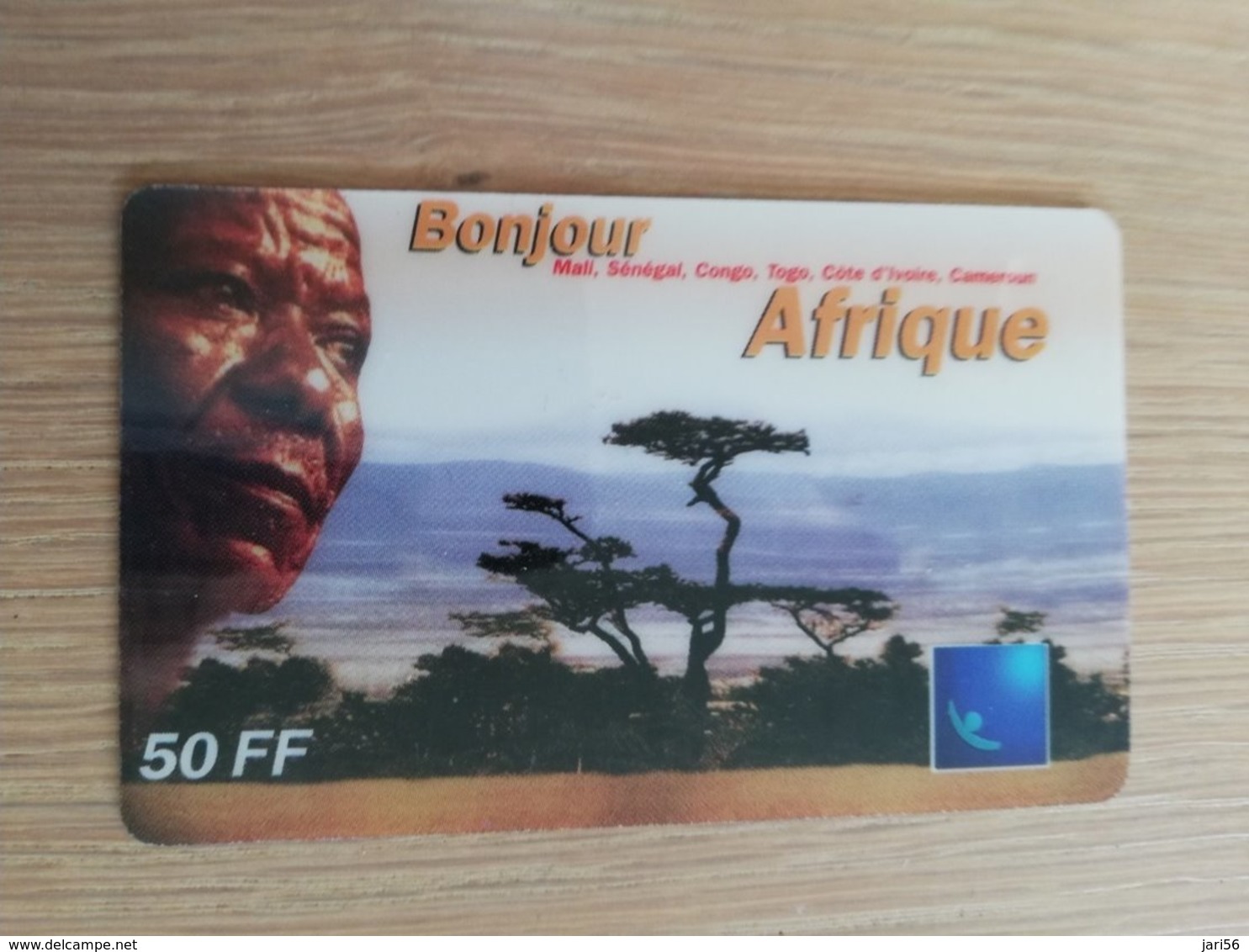 FRANCE/FRANKRIJK  50 FF BONJOUR AFRIQUE    PREPAID  USED    ** 1456** - Nachladekarten (Handy/SIM)