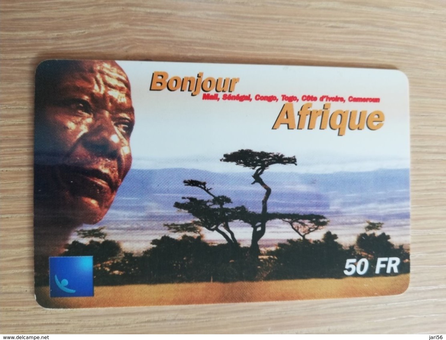 FRANCE/FRANKRIJK  50 FF BONJOUR AFRIQUE    PREPAID  USED    ** 1457** - Nachladekarten (Handy/SIM)