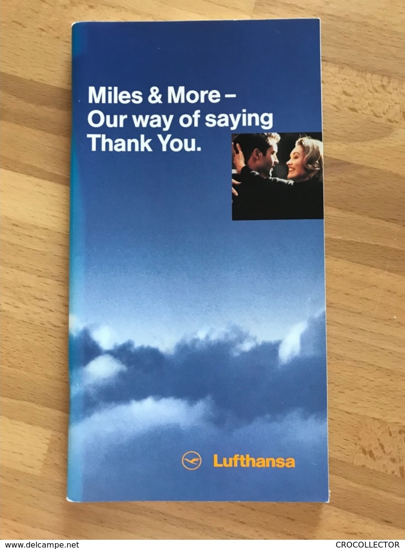 LUFTHANSA Miles & More - Our Way Of Saying Thank You. 1997 - Manuali