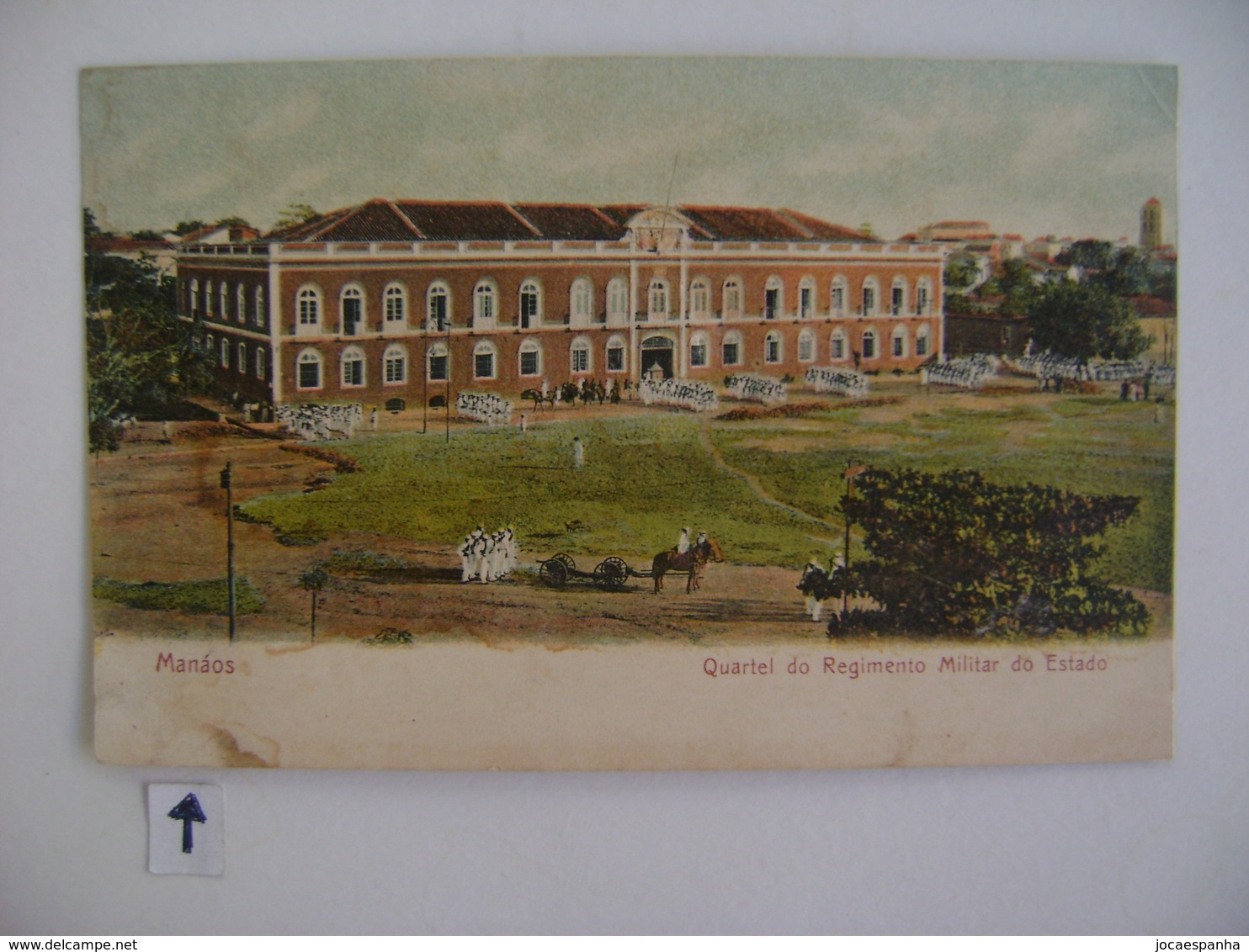 BRAZIL / BRASIL - POST CARD FOR MANAUS " QUARTEL DO REGIMENTO MILITAR DO ESTADO" 190? IN THE STATE - Manaus