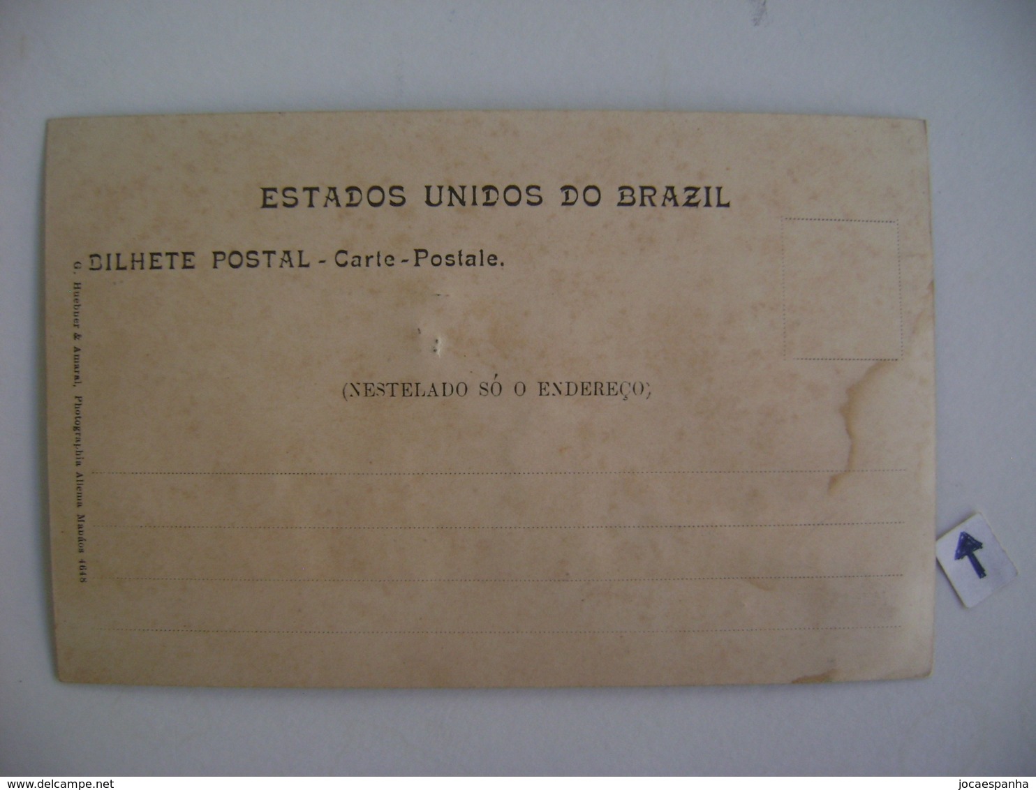 BRAZIL / BRASIL - POST CARD FOR MANAUS " QUARTEL DO REGIMENTO MILITAR DO ESTADO" 190? IN THE STATE - Manaus