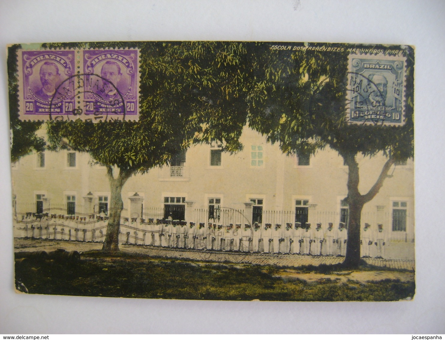 BRAZIL / BRASIL - POST CARD FOR PARA "ESCOLA DOS APRENDIZES MARINHEIROS" 1913 IN THE STATE - Belém