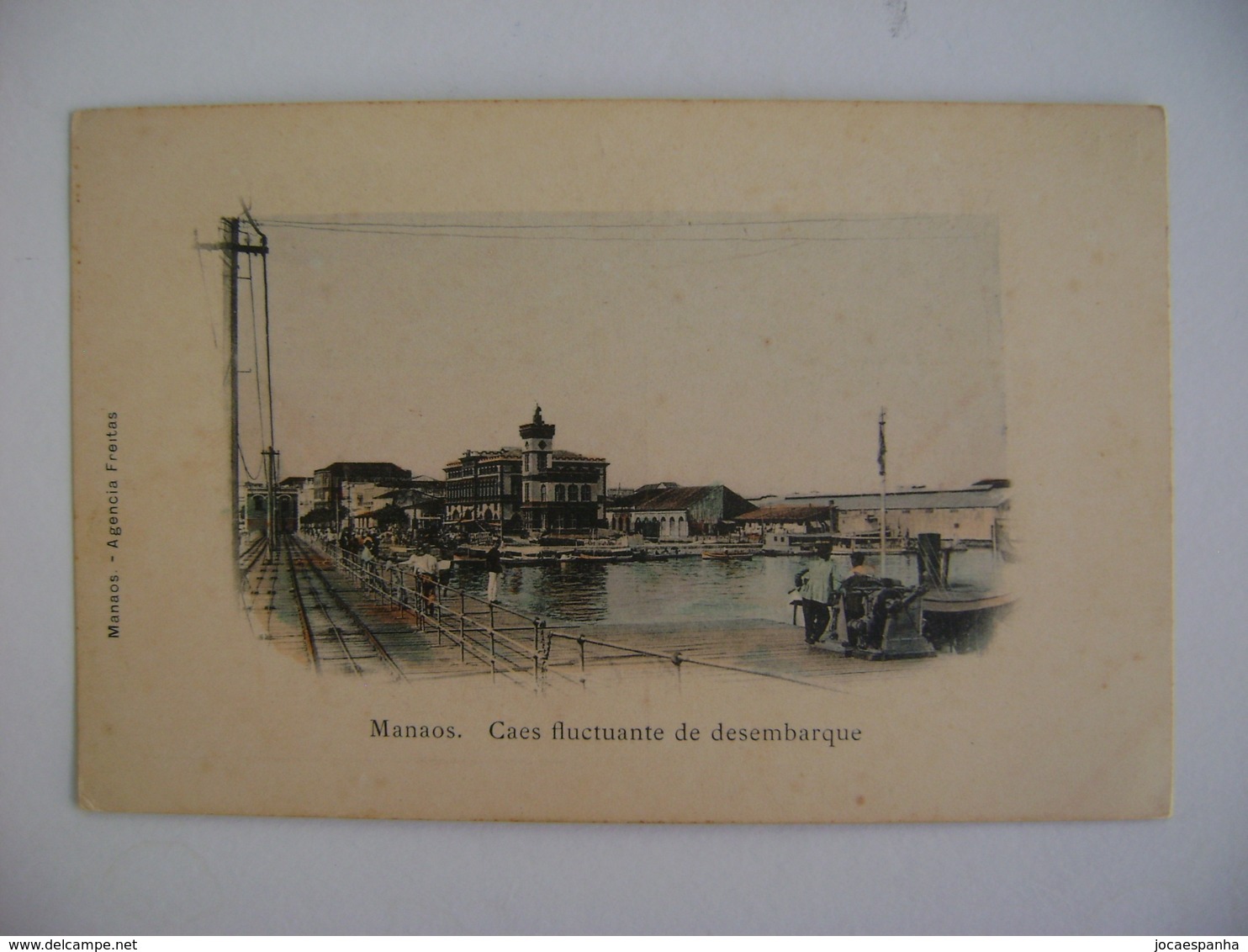 BRAZIL / BRASIL - POST CARD FOR MANAUS "CAES FLUCTUANTE DE DESEMBARQUE" 191? IN THE STATE - Manaus