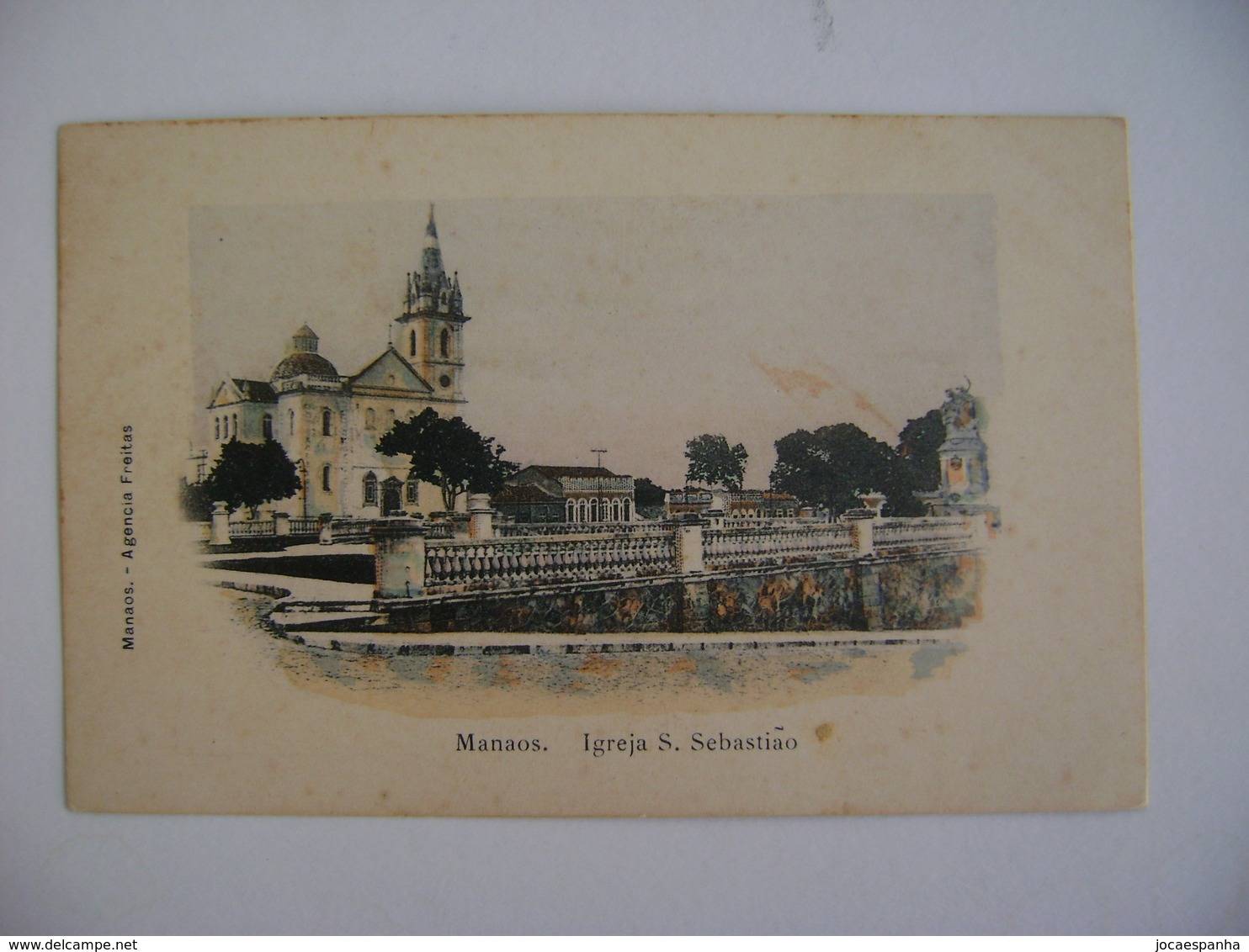 BRAZIL / BRASIL - POST CARD FOR MANAUS "IGREJA S. SEBASTIAO" 191? IN THE STATE - Manaus