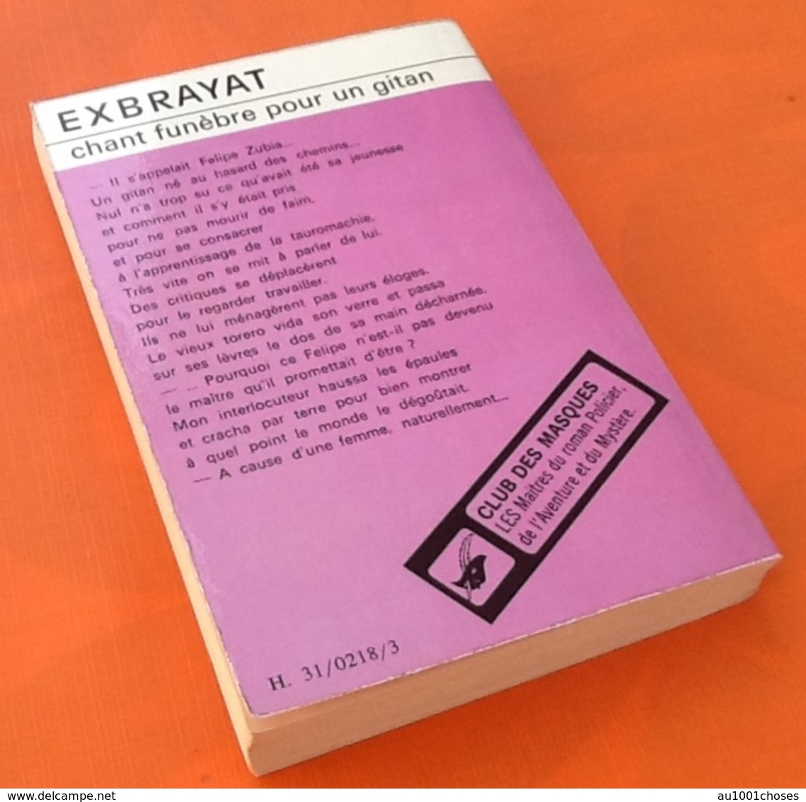Exbrayat  Chant Funèbre Pour Un Gitan N° 145 (1972)  Club Des Masques - Champs-Elysées