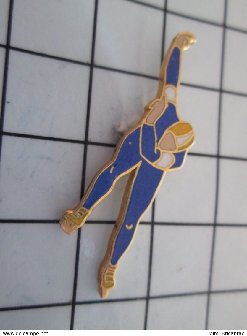 616a  Pin's Pins / Beau Et Rare / THEME : SPORTS / PATINAGE DE VITESSE SUR GLACE - Pattinaggio Artistico