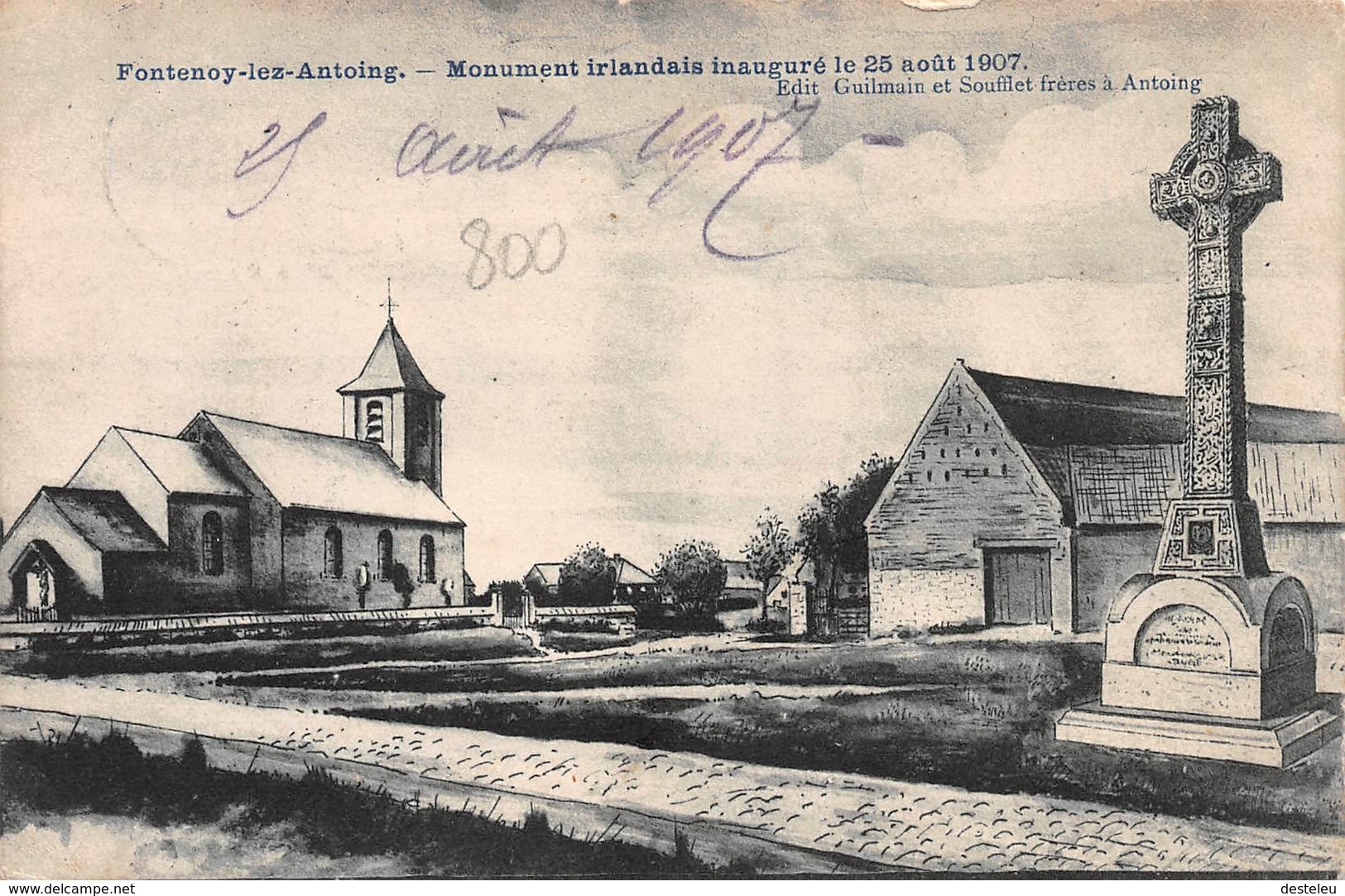 Monument Irlandais Inauguré  1907 - Fontenoy Lez Antoing - Antoing