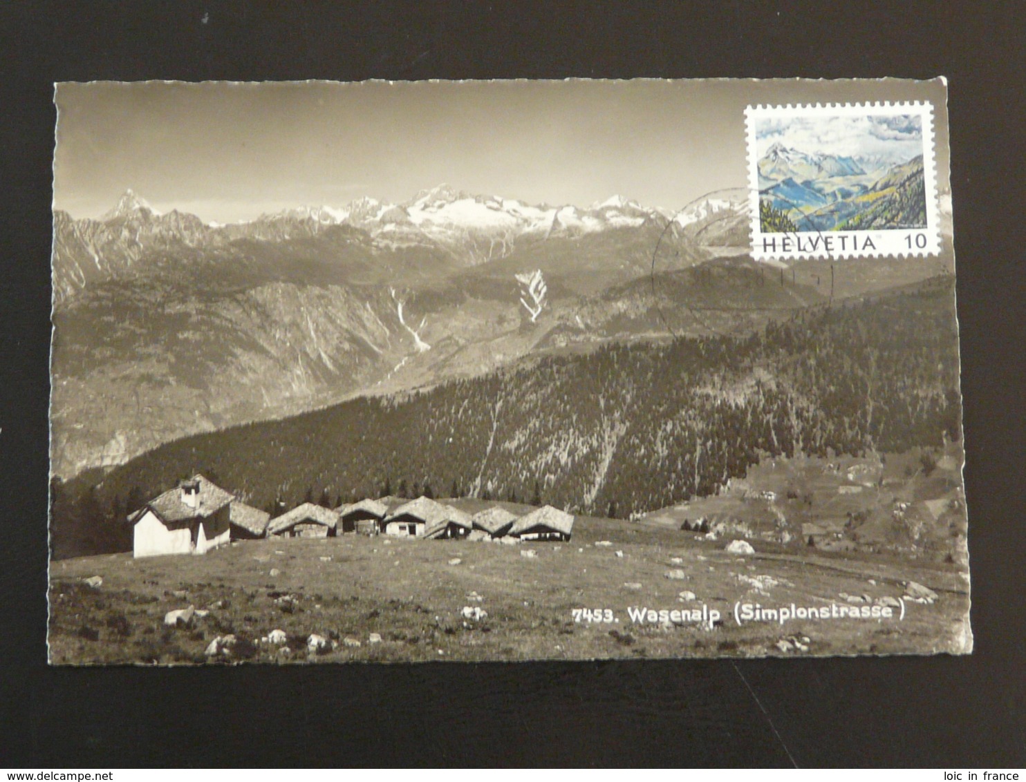 Carte Maximum Card Montagne Mountain Simplon Suisse 1998 - Maximum Cards