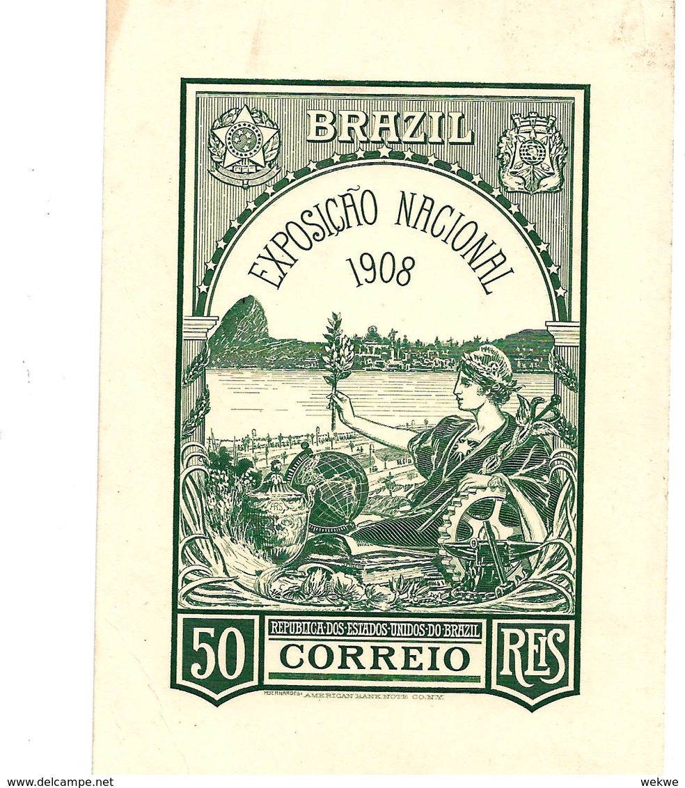 Bra167 / BRASILIEN - Hafen-Jahrhundert-Feier. Ausstellung Von 1908 - Lettres & Documents