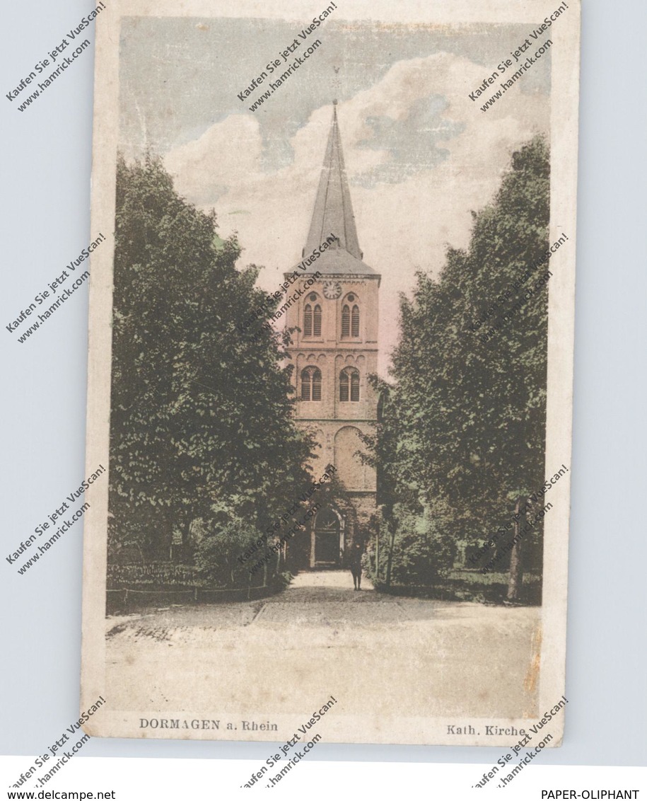 4047 DORMAGEN, Katholische Kirche, 1922, Belgische Militärpost - Dormagen
