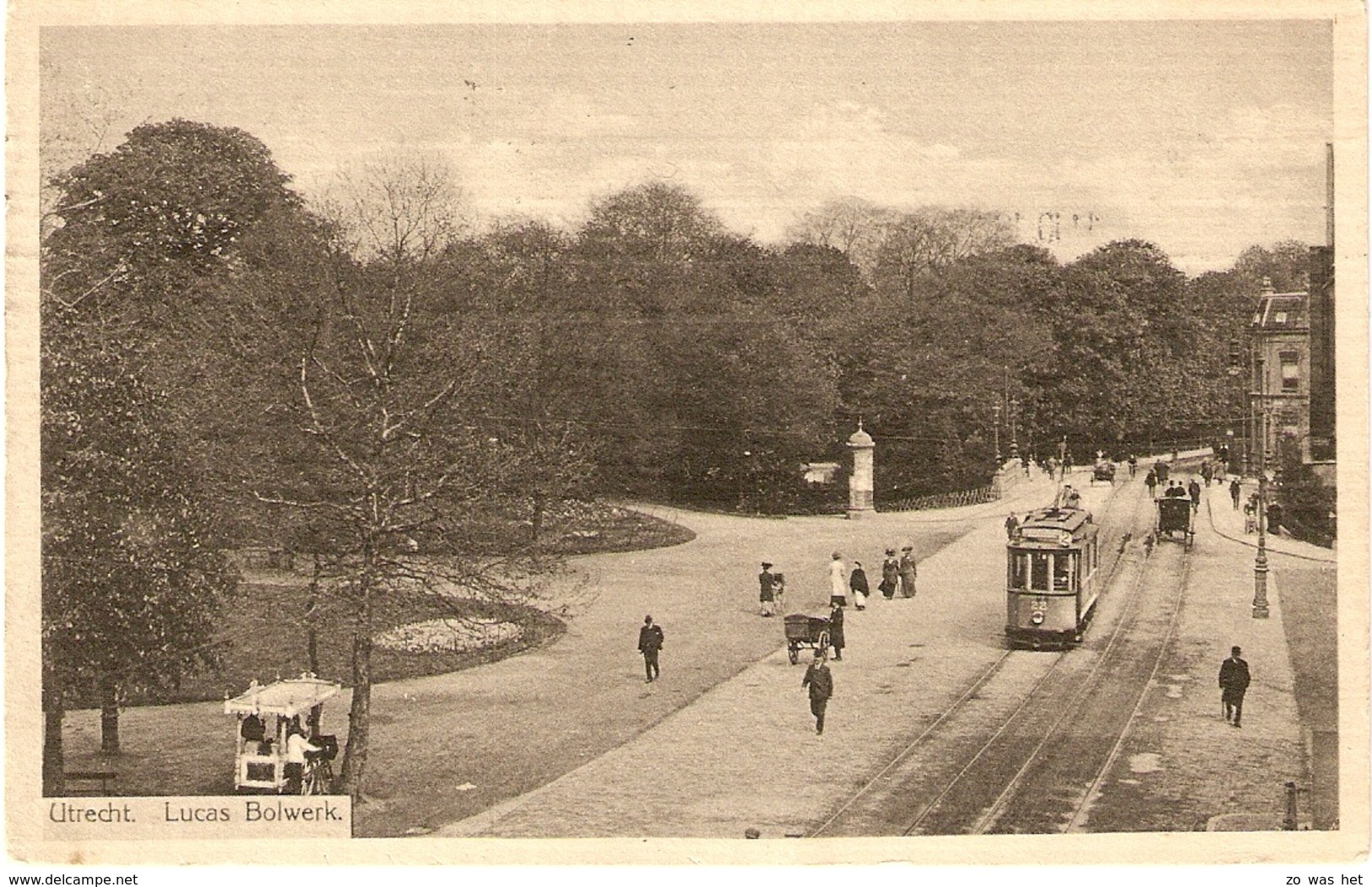 Utrecht, Lucas Bolwerk Met Tram 1913 - Utrecht