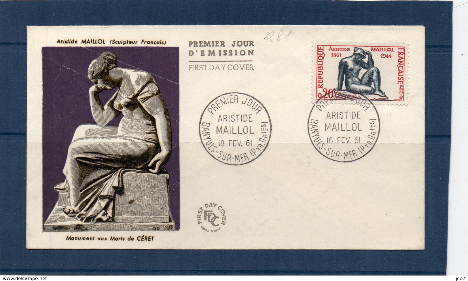 PREMIER JOUR - 1281 - Maillol - 1960-1969