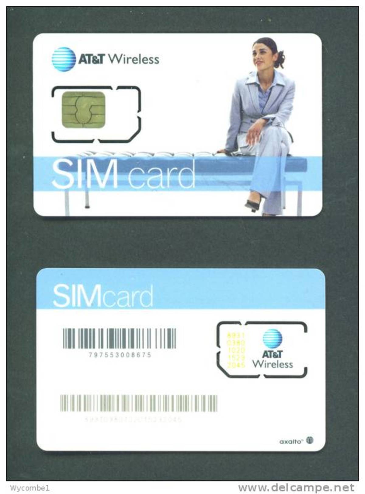 UNITED STATES  -  Mint/Unused Chip SIM Card/AT&T Chip 1 As Scan - Andere & Zonder Classificatie