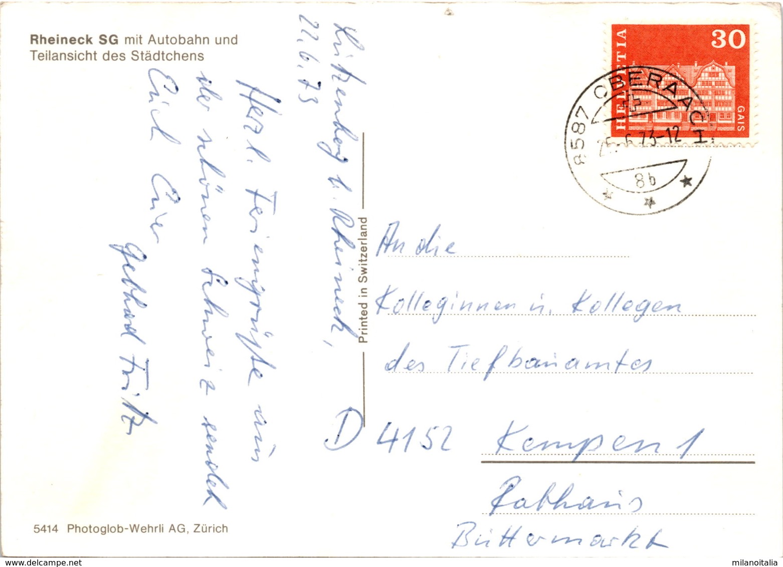 Rheineck SG - 4 Bilder (5414) * 25. 6. 1973 - Rheineck