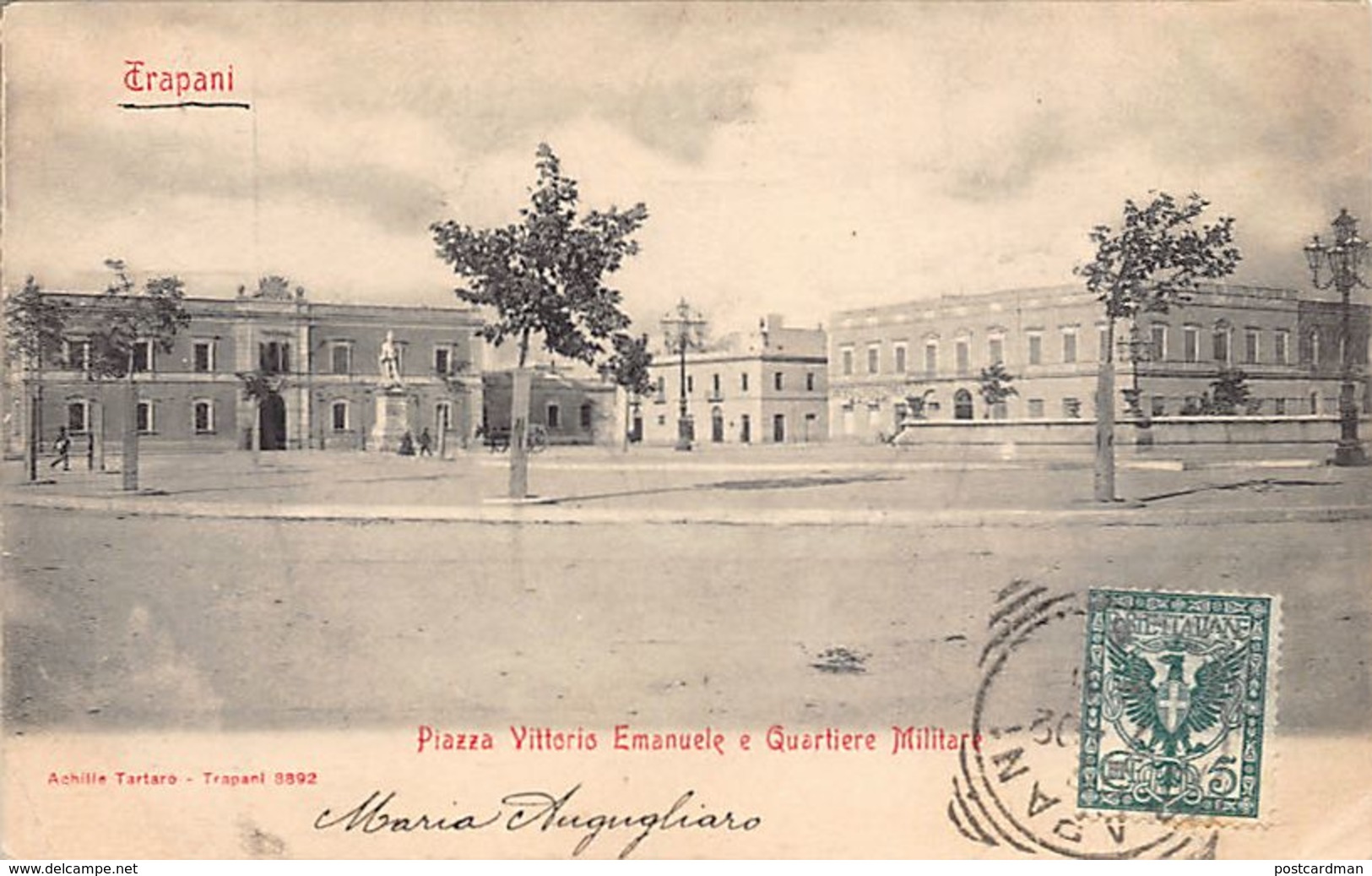 Trapani (TP) Piazza Vittorio Emanuele E Quartiere Militare - Trapani