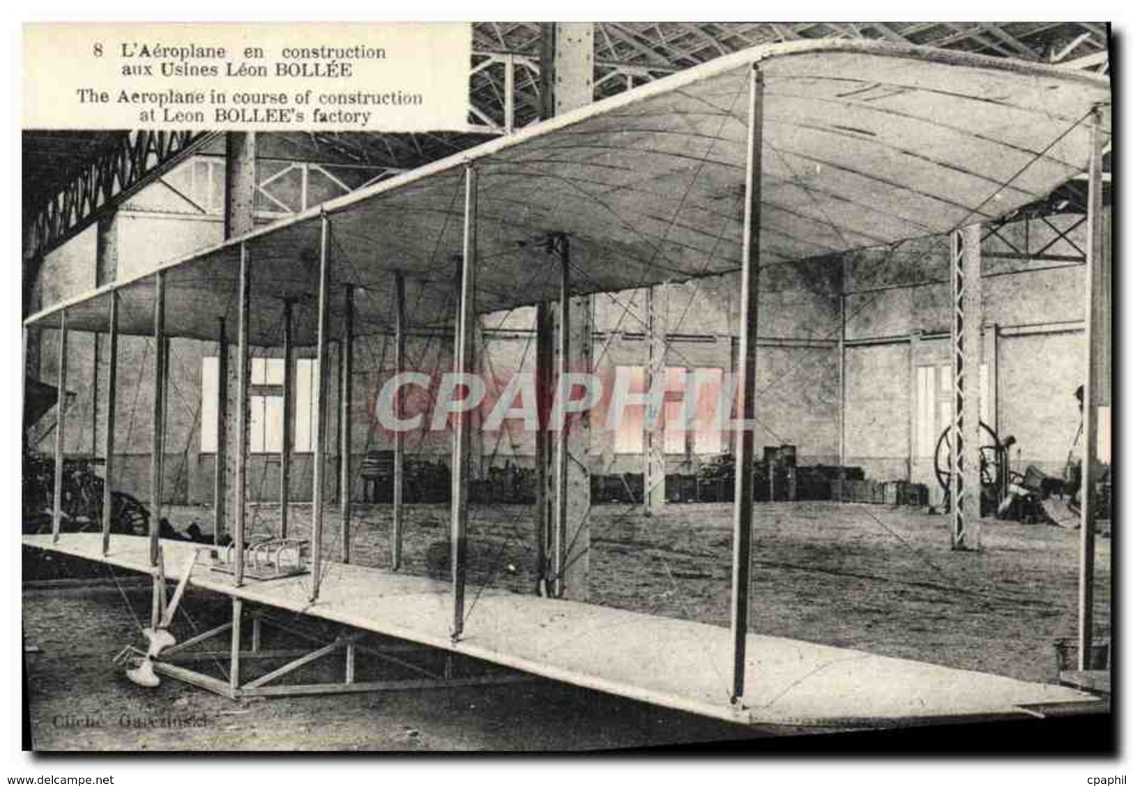 CPA Aviation Wilbur Wright L Aeroplane En Construction - ....-1914: Précurseurs