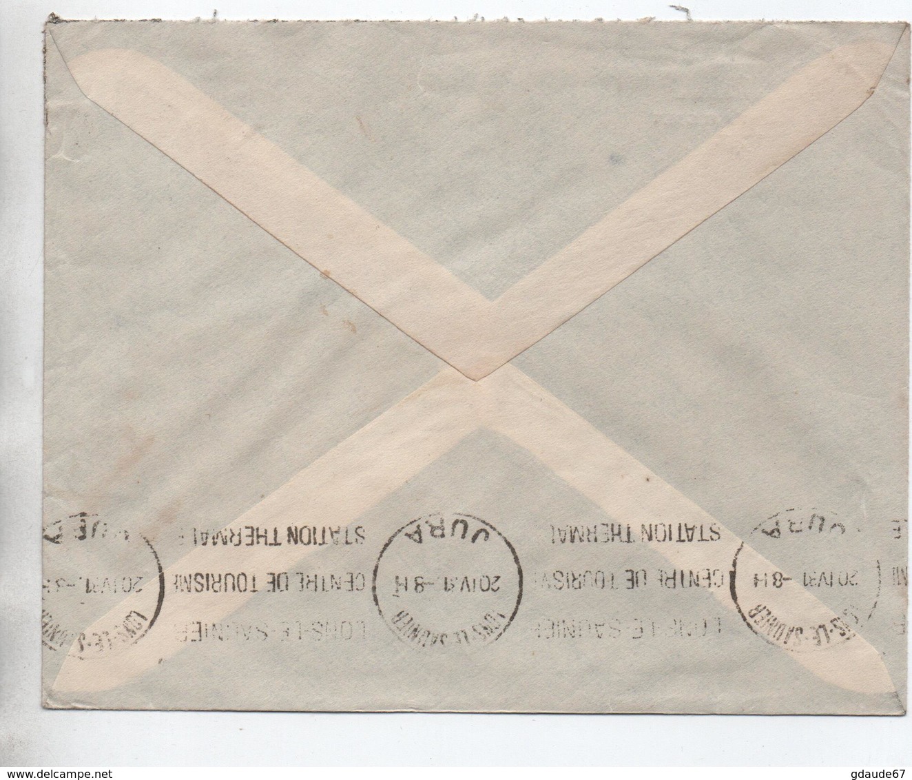 1931 - ENVELOPPE COMMERCIALE De LEEUWARDEN Pour LONS LE SAUNIER (JURA) Avec SEUL - Postal History