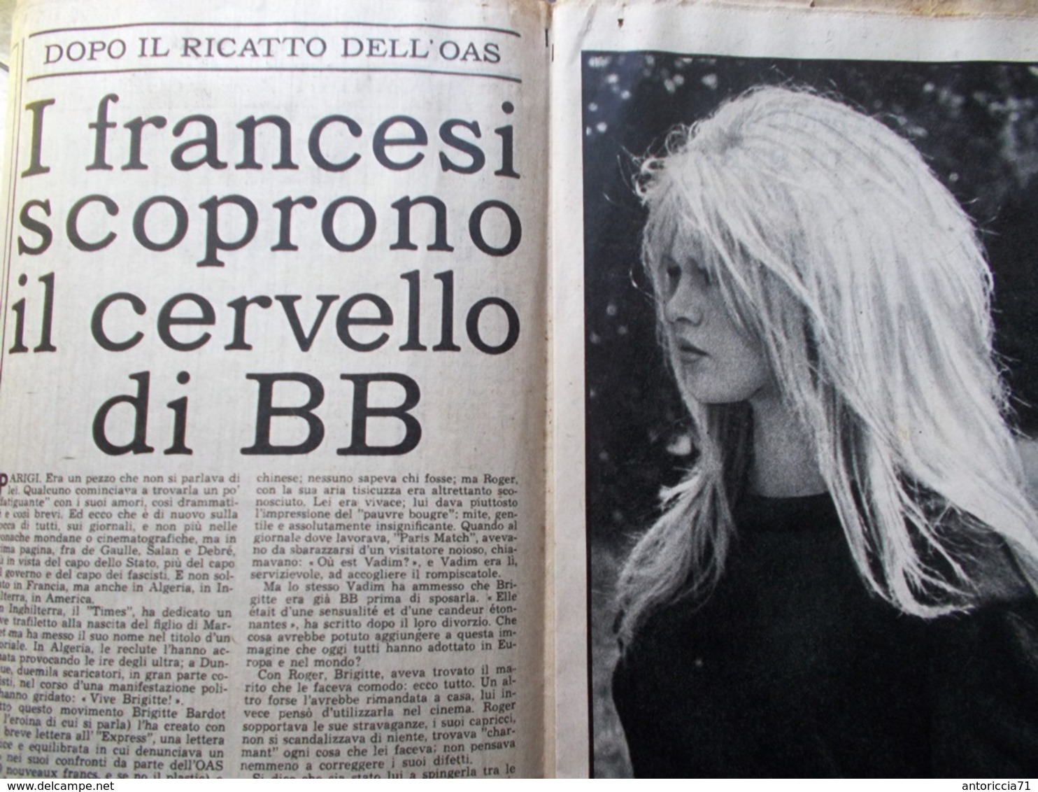 L'Espresso Del 17 Dicembre 1961 Luthuli Comunisti Loren O'Brien Brigitte Bardot - Guerra 1914-18