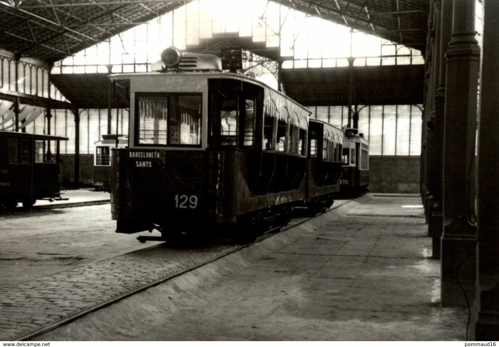 Photographie D'une Locomotive 129 Barceloneta Sants - Reproduction - Trains