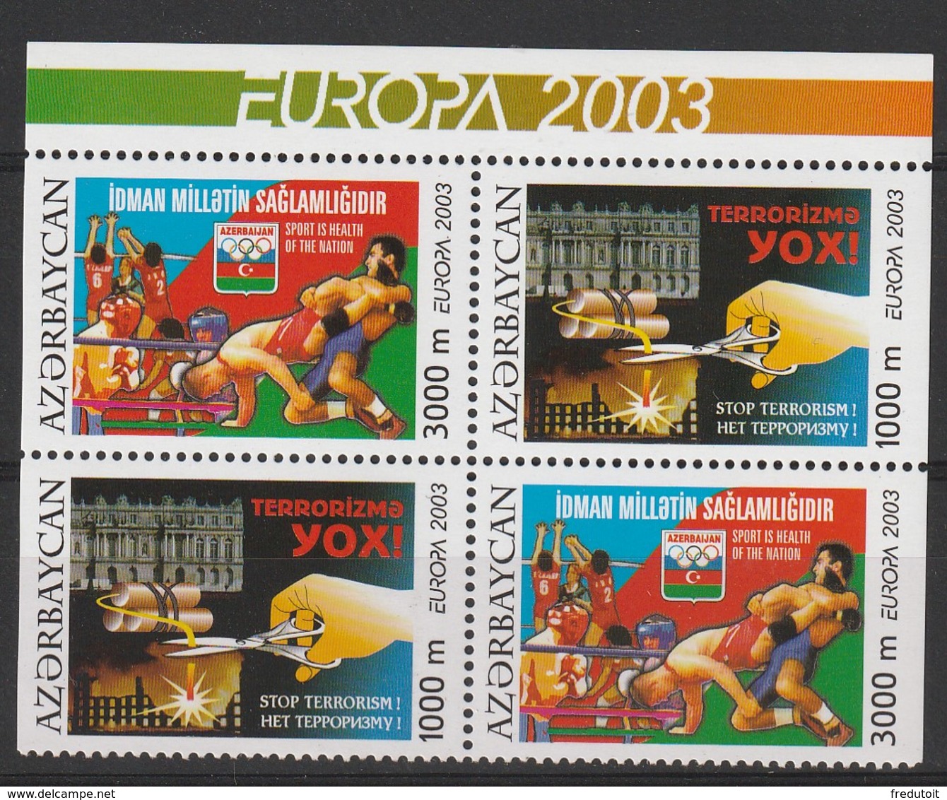 AZERBAIDJAN - N°460/1 ** (2003) EUROPA - 2003