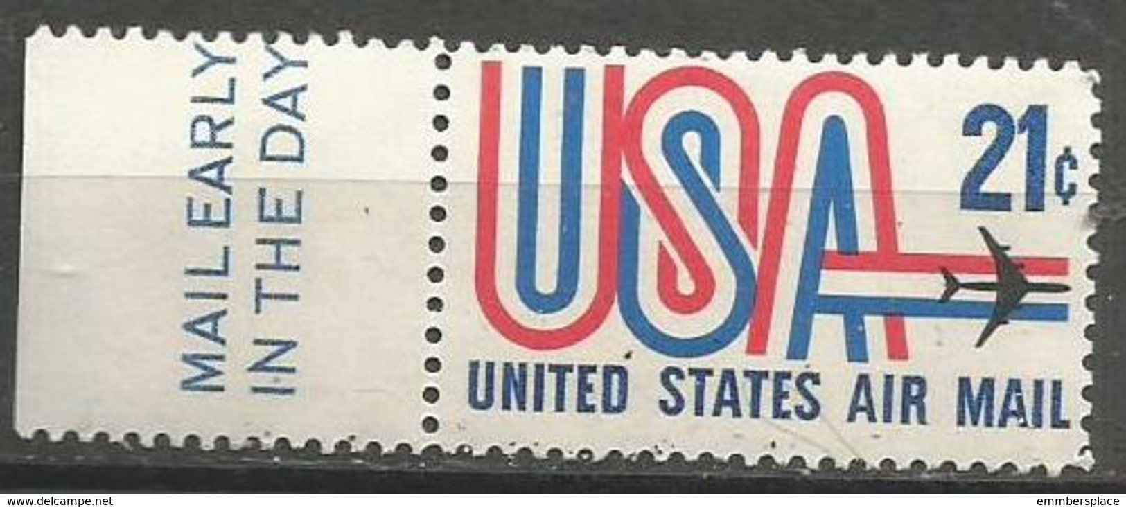 USA - 1971 Jet And USA Mail Early Single  MNH **  Sc C81 - 3b. 1961-... Ungebraucht