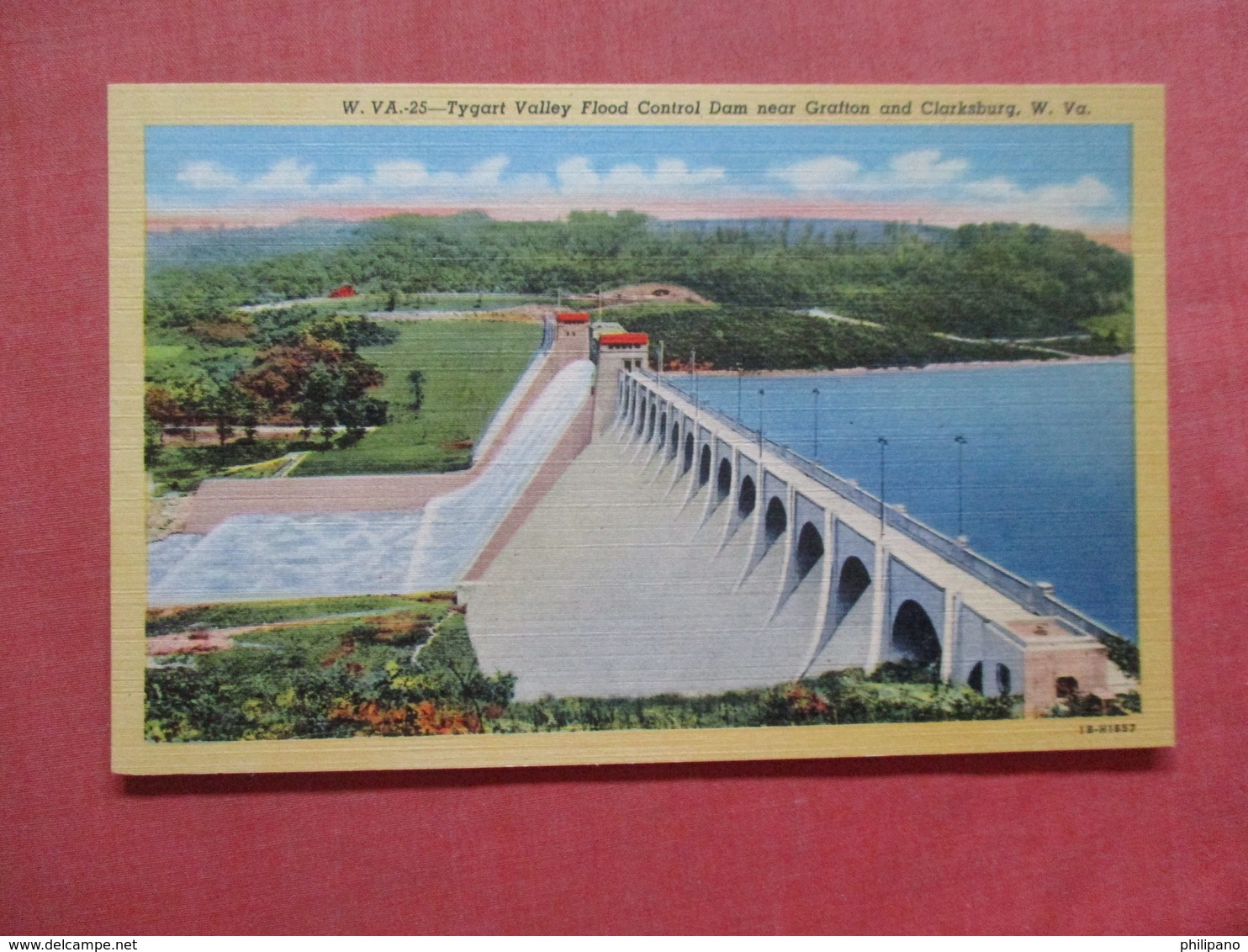 Tyggart Valley Flood Control Dam Near Grafton & Clarksburg West Virginia   Ref 4004 - Clarksburg