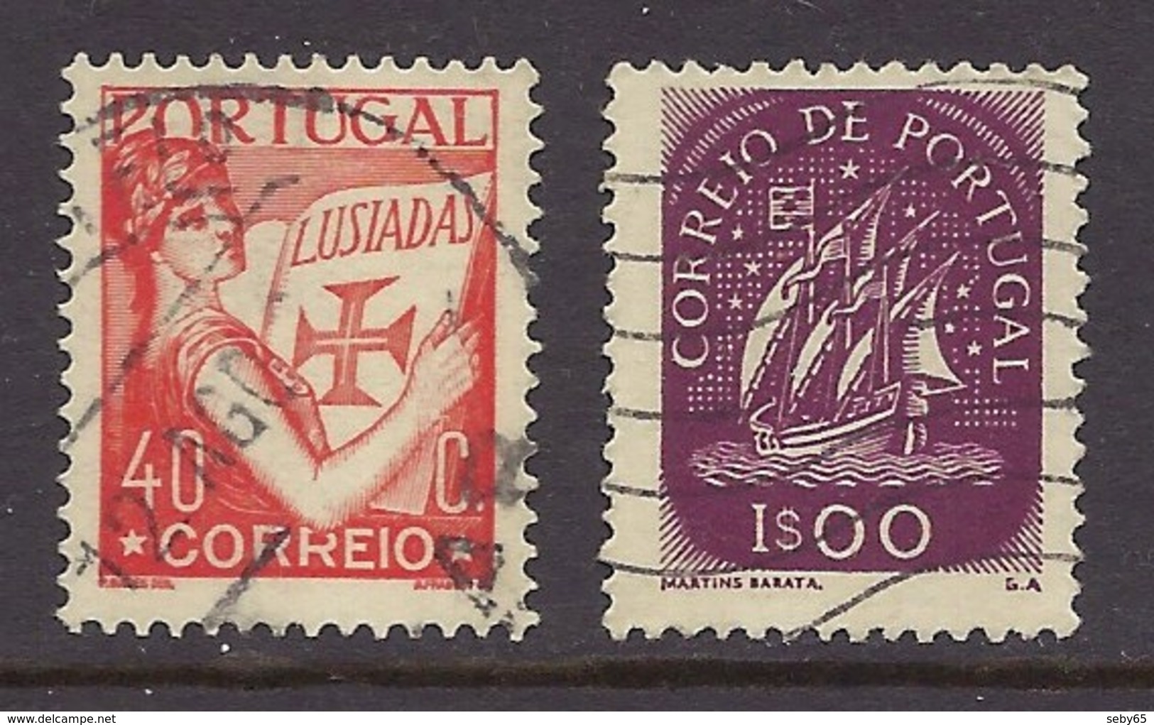 Portugal - Sailing Ship, Coat Of Arms, Used - Autres & Non Classés
