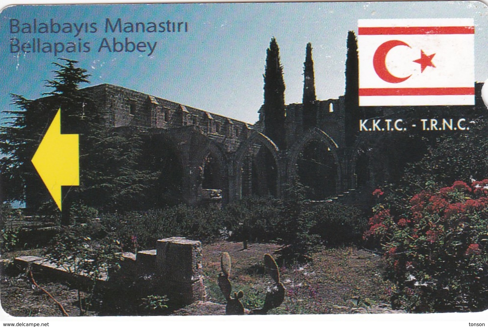 North Cyprus, NCY-KKT-M005A, Bellapais Manastiri (Ballapais Monastery), 2 Scans   No Barcode - Cyprus