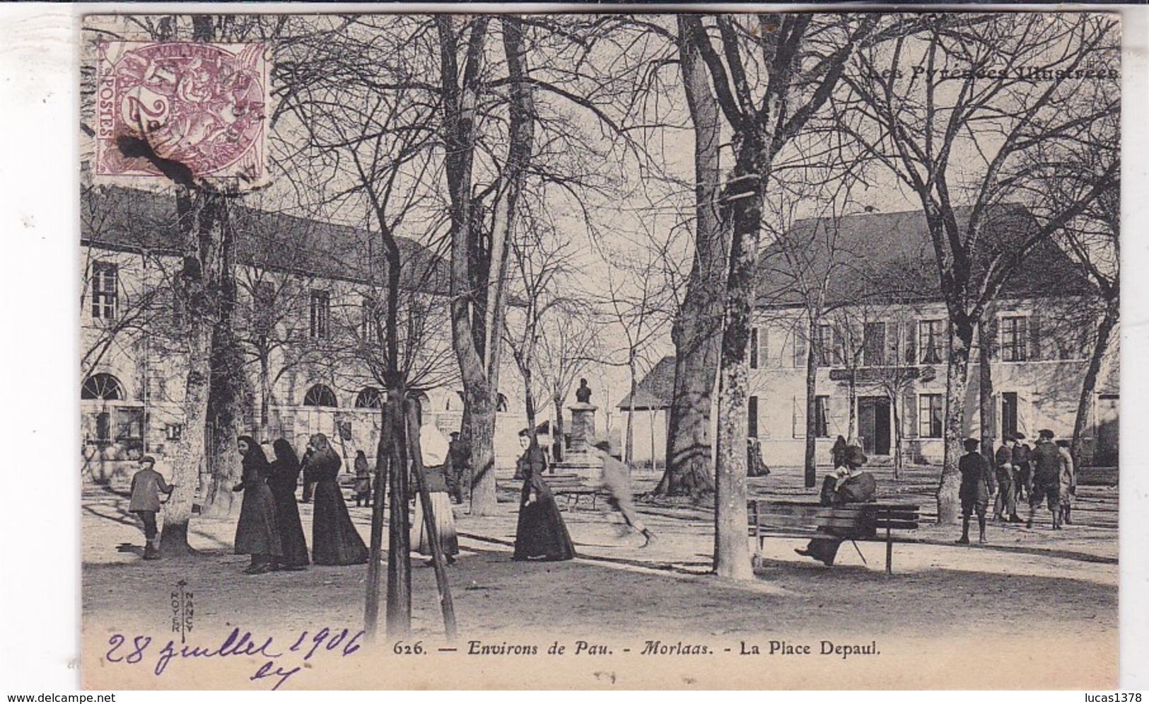 64 / MORLAAS / LA PLACE DEPAUL / TRES JOLIE CARTE ANIMEE - Morlaas